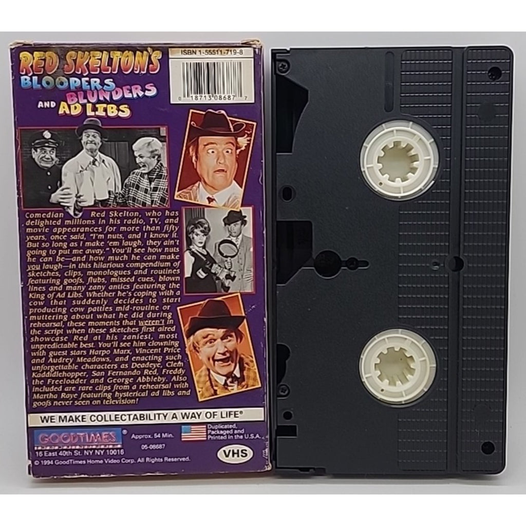 Red Skelton's Bloopers Blunders And Ad Libs (VHS)