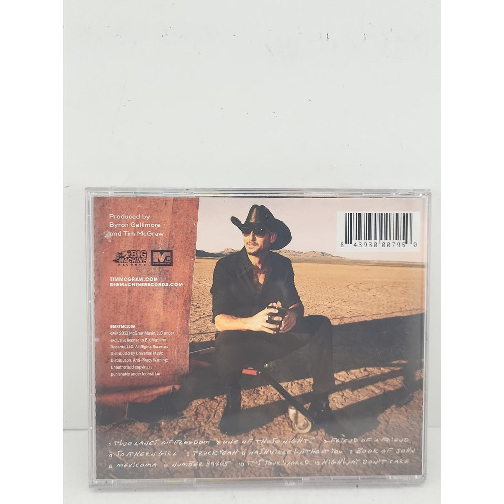 Two Lanes of Freedom by Tim McGraw (CD, 2013)