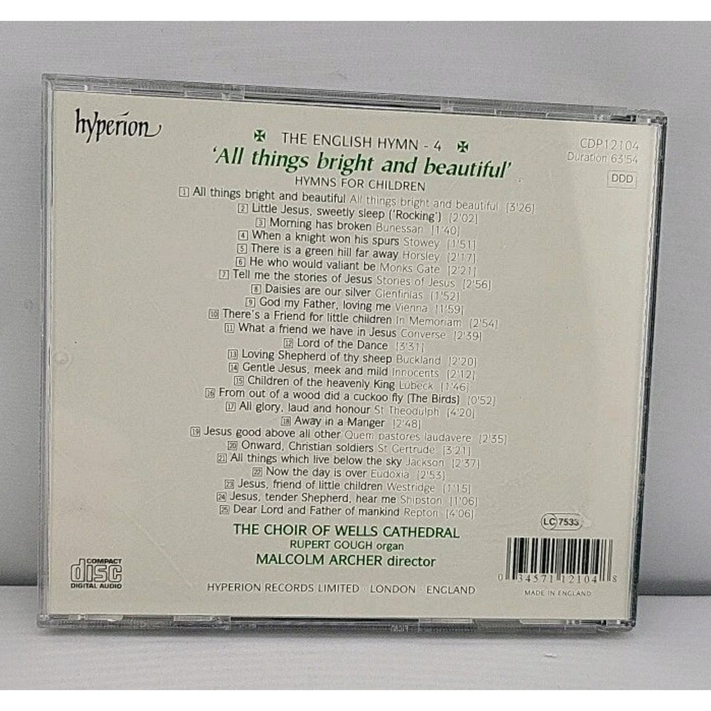 All Things Bright & Beautiful by Malcolm Archer (CD, 2003)
