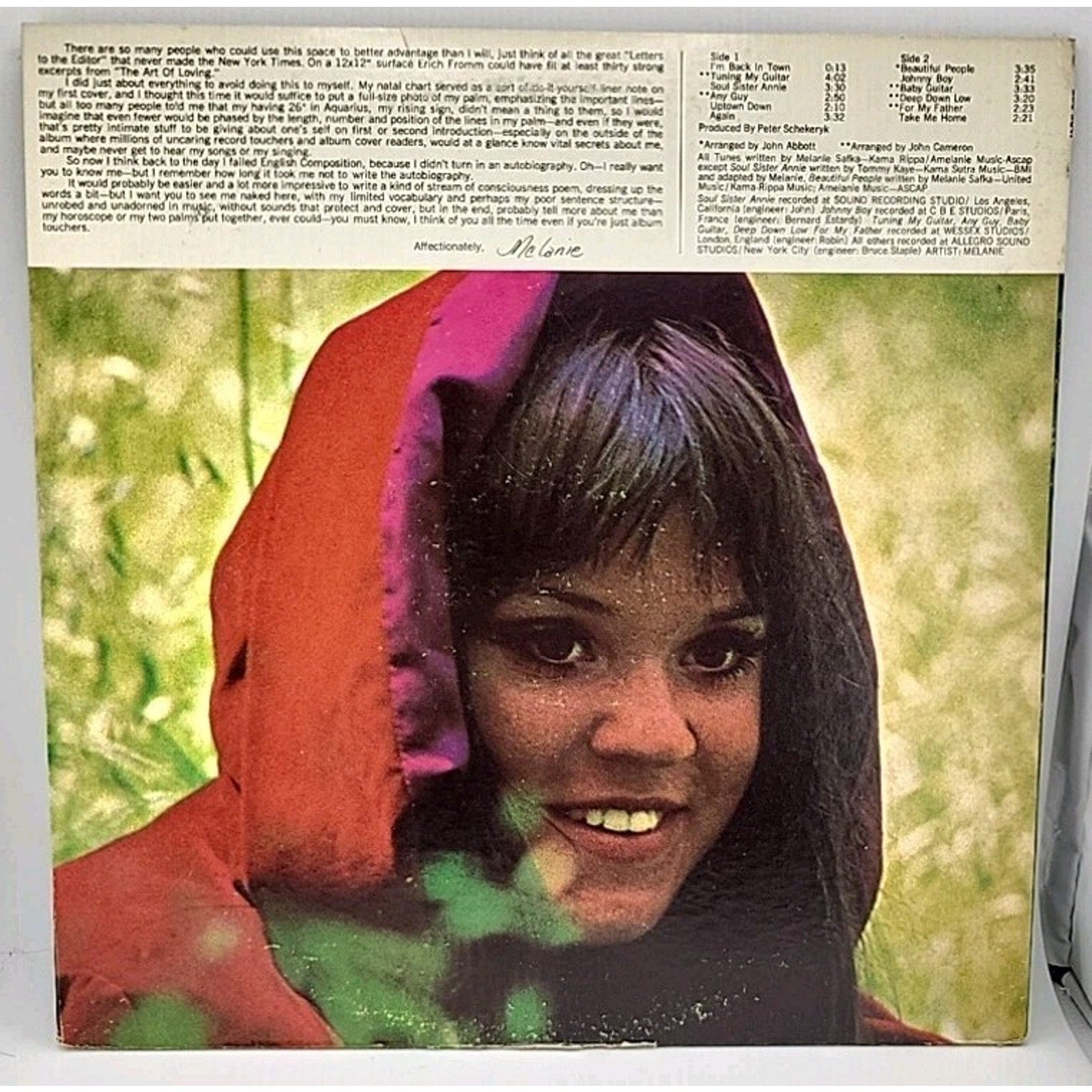 Melanie LP - Self-Titled Buddah BDS-5041 (1969)