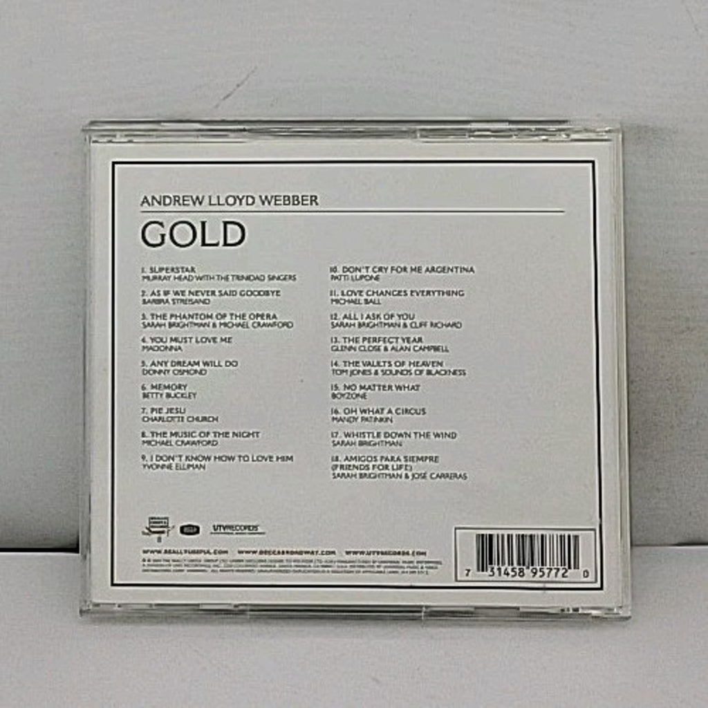 Gold: the Definitive Hits Collection by Andrew Lloyd Webber (CD, 2002)