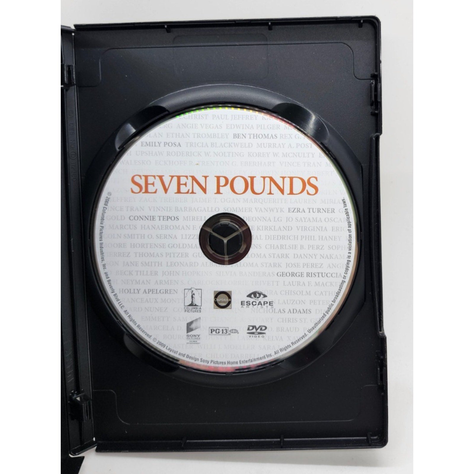 Seven Pounds (DVD, 2009)