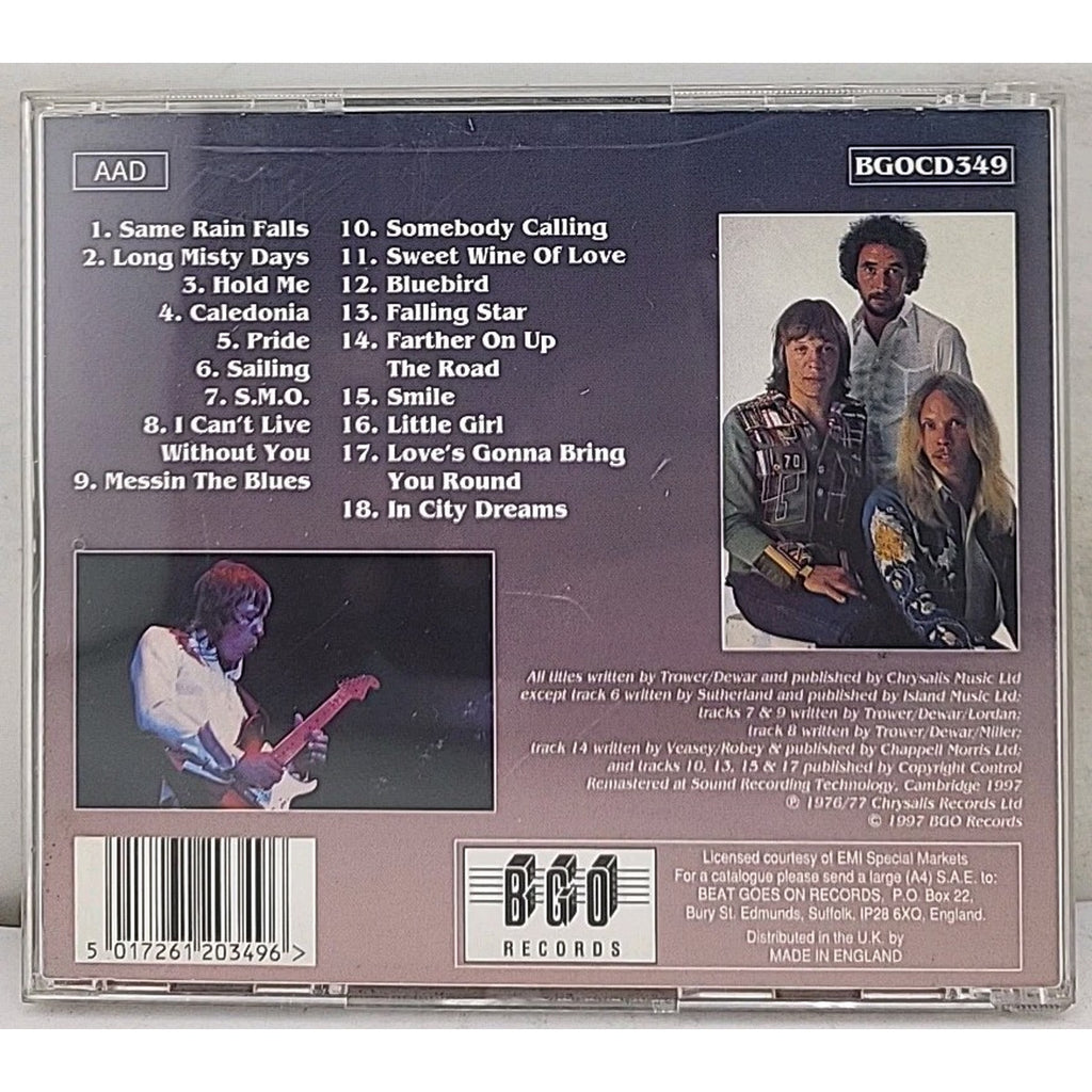 Long Misty Days/In City Dreams by Robin Trower (CD, Apr-1997, Beat Goes On)