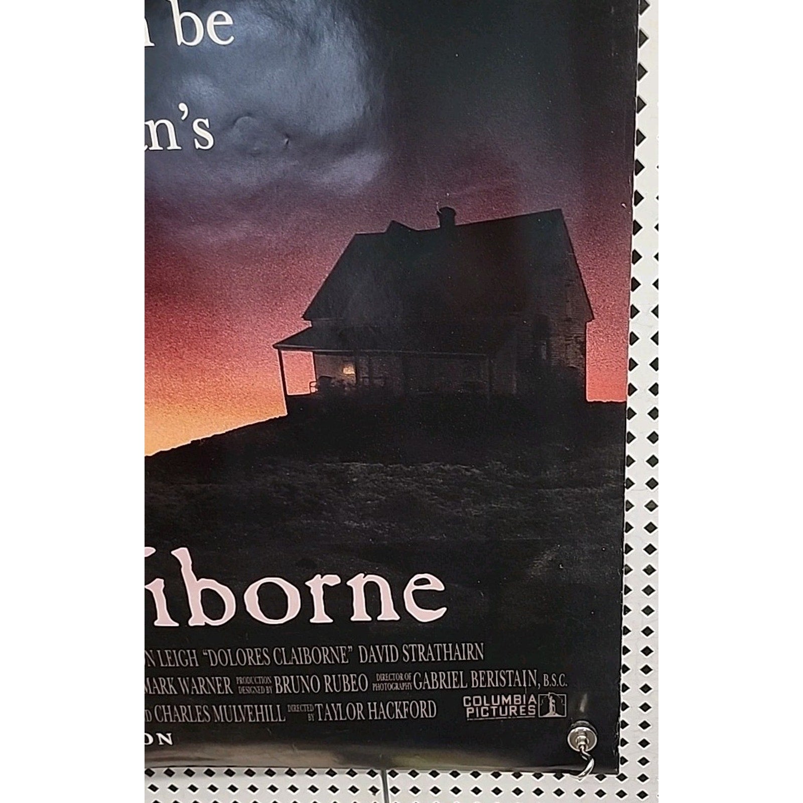 Dolores Claiborne Movie Poster 2 Sided Original 27x40 Jennifer Jason Leigh