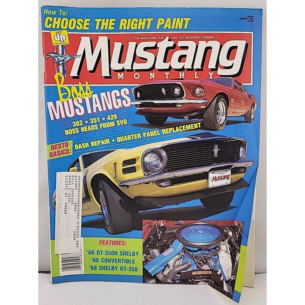 Mustang Monthly Magazine - August 1986 - Volume 9 Number 6