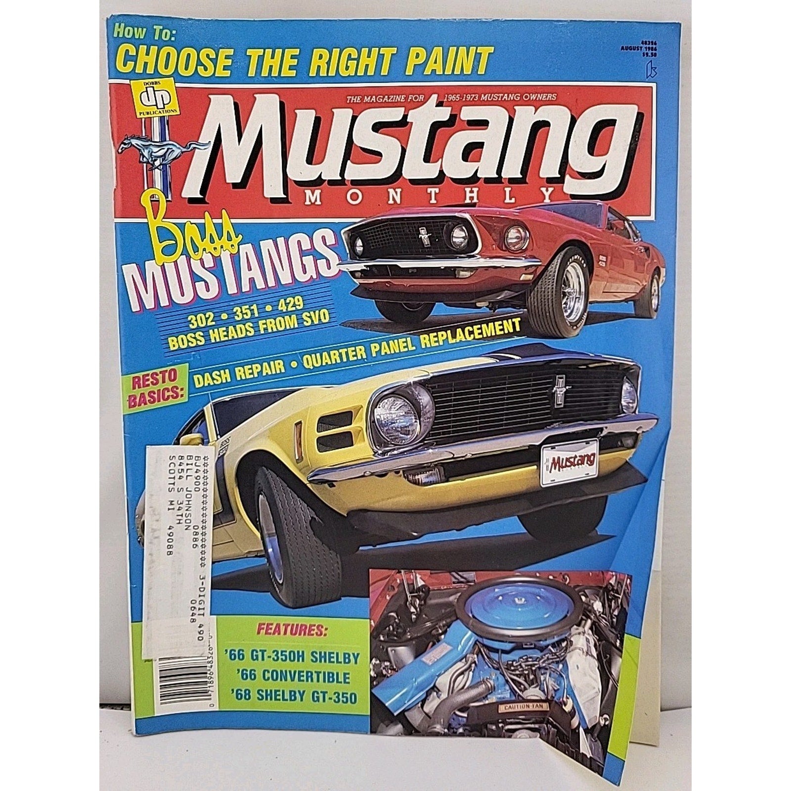 Mustang Monthly Magazine - August 1986 - Volume 9 Number 6