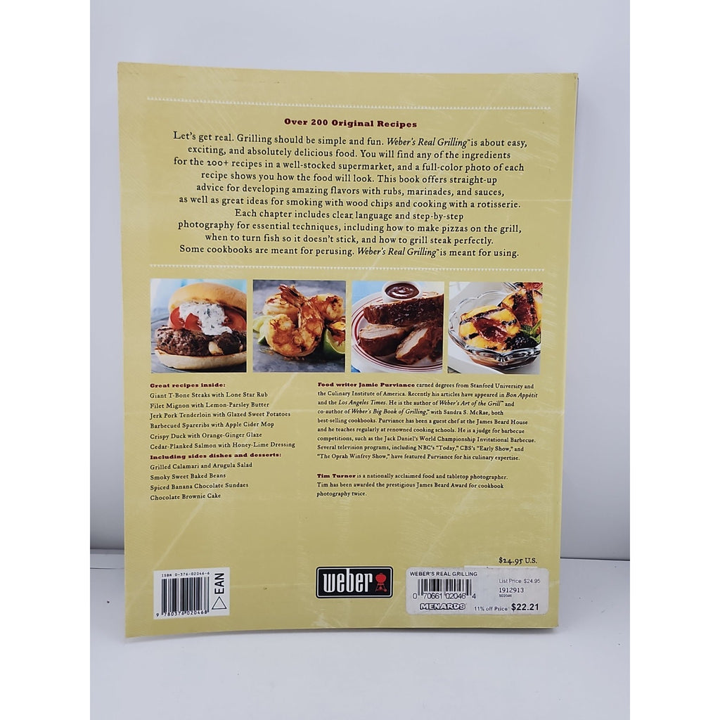 Weber's Real Grilling by Jamie Purviance (2005, Trade Paperback)