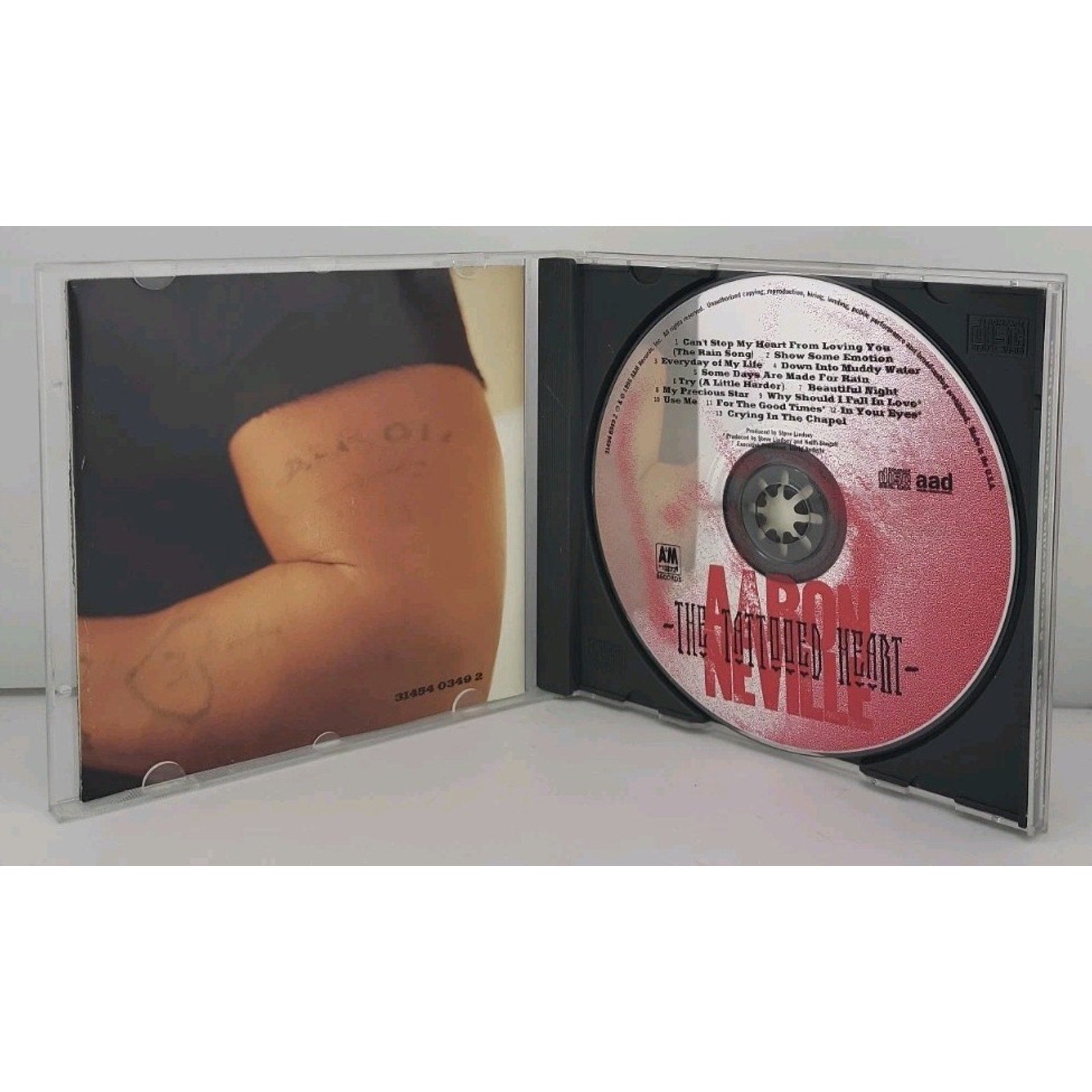 Tattooed Heart by Aaron Neville (CD, 1995)