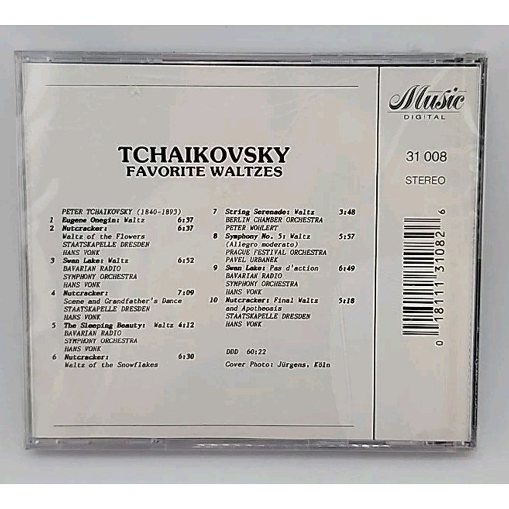 Music Collection No. 8: Tchaikovsky: Favorite Waltzes (CD) *Brand New*