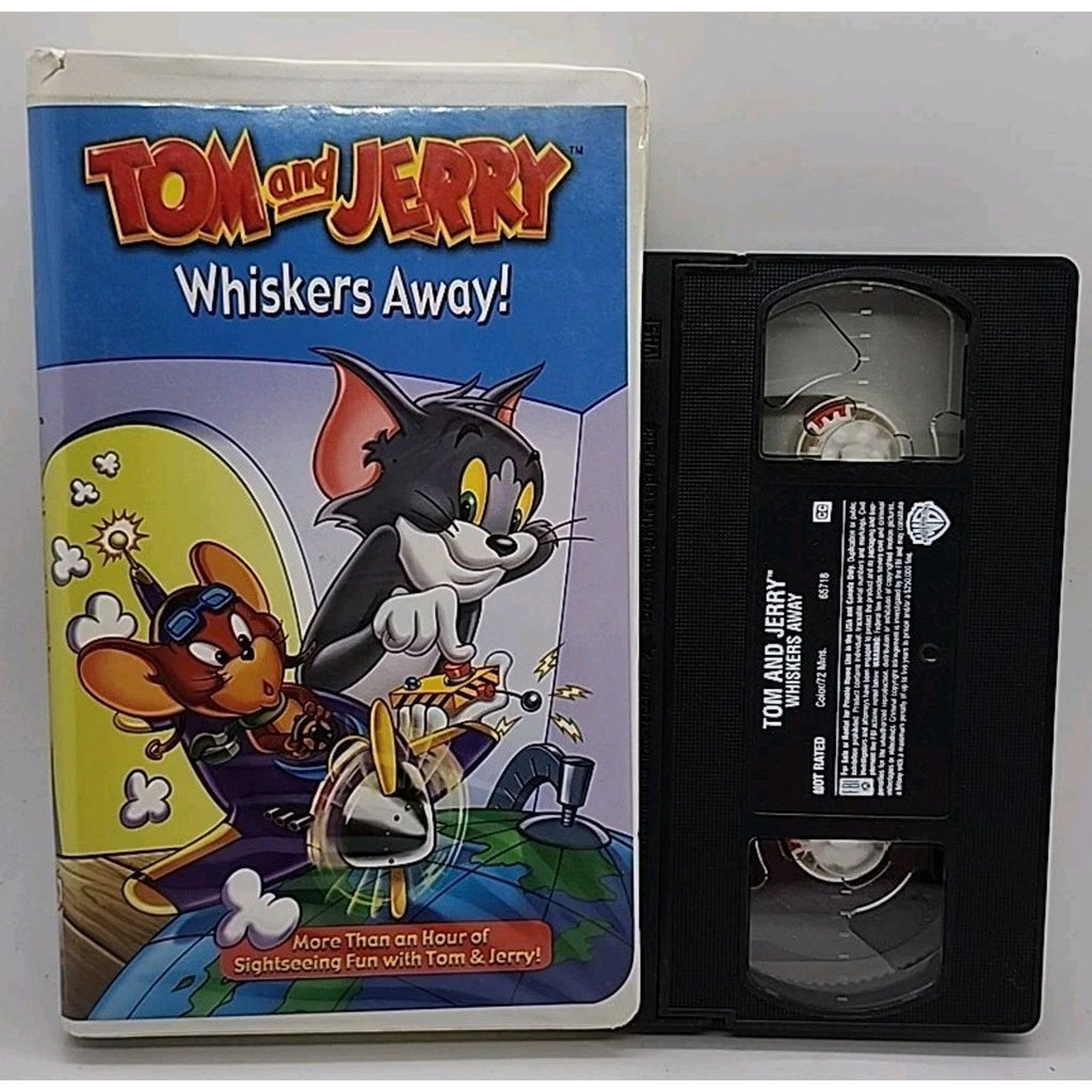 Tom and Jerry - Whiskers Away (VHS, 2003, Clam Shell)