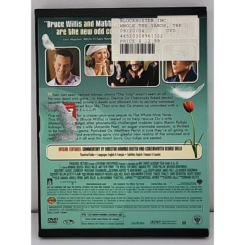 The Whole Ten Yards (DVD, 2004, Widescreen)