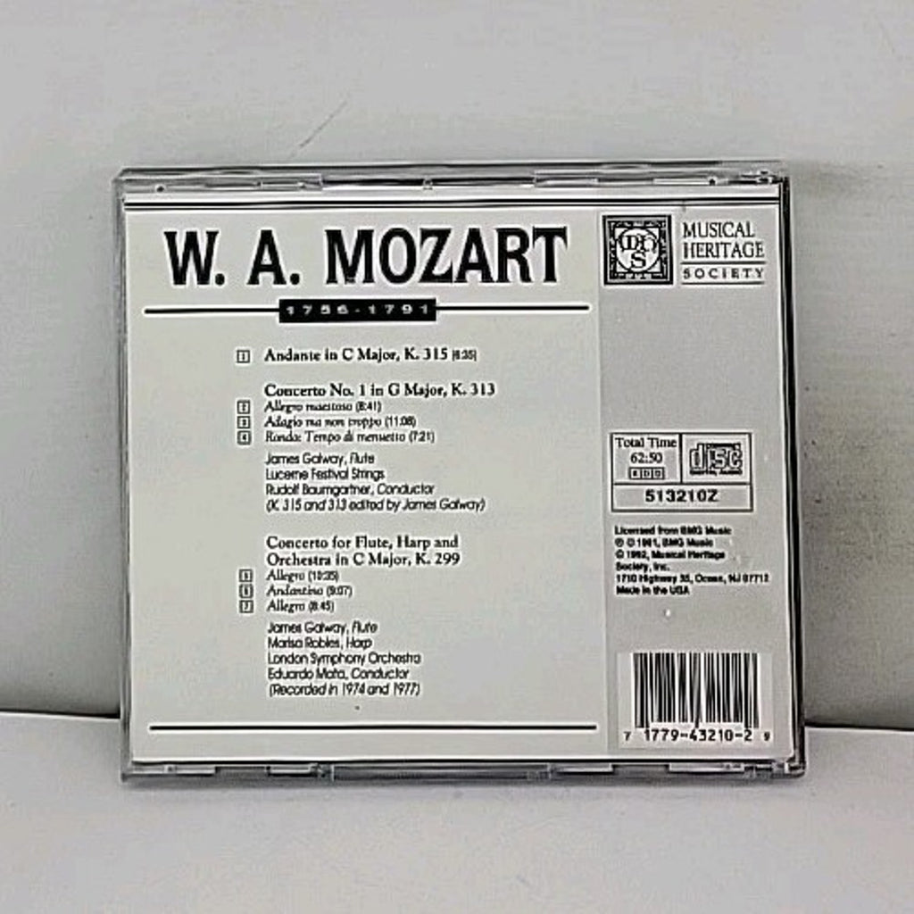 James Galway Performs Mozart: Concerto No. 1, K. 313 / Andante, K. 315 (CD)