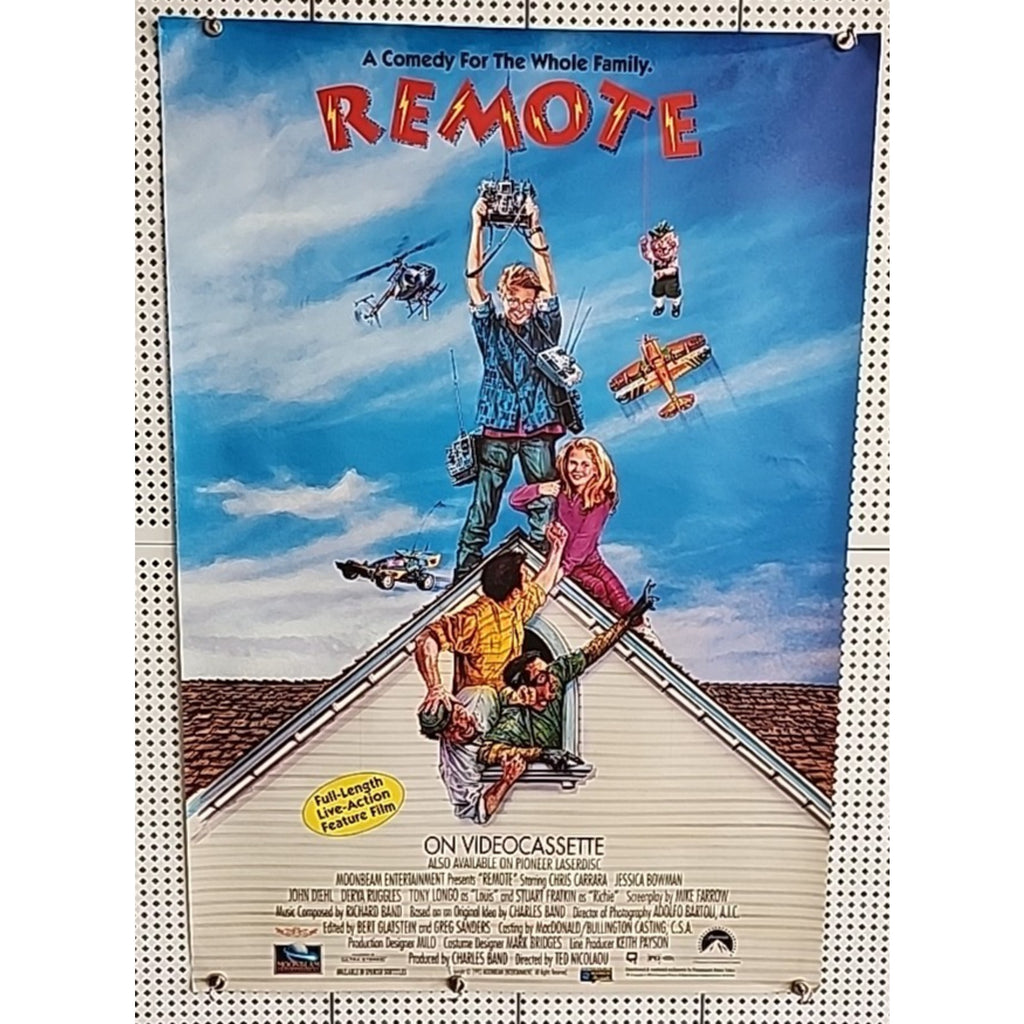 Remote 1993 Original Video Store Promo Movie Poster - Rolled 1 Sheet 27x39