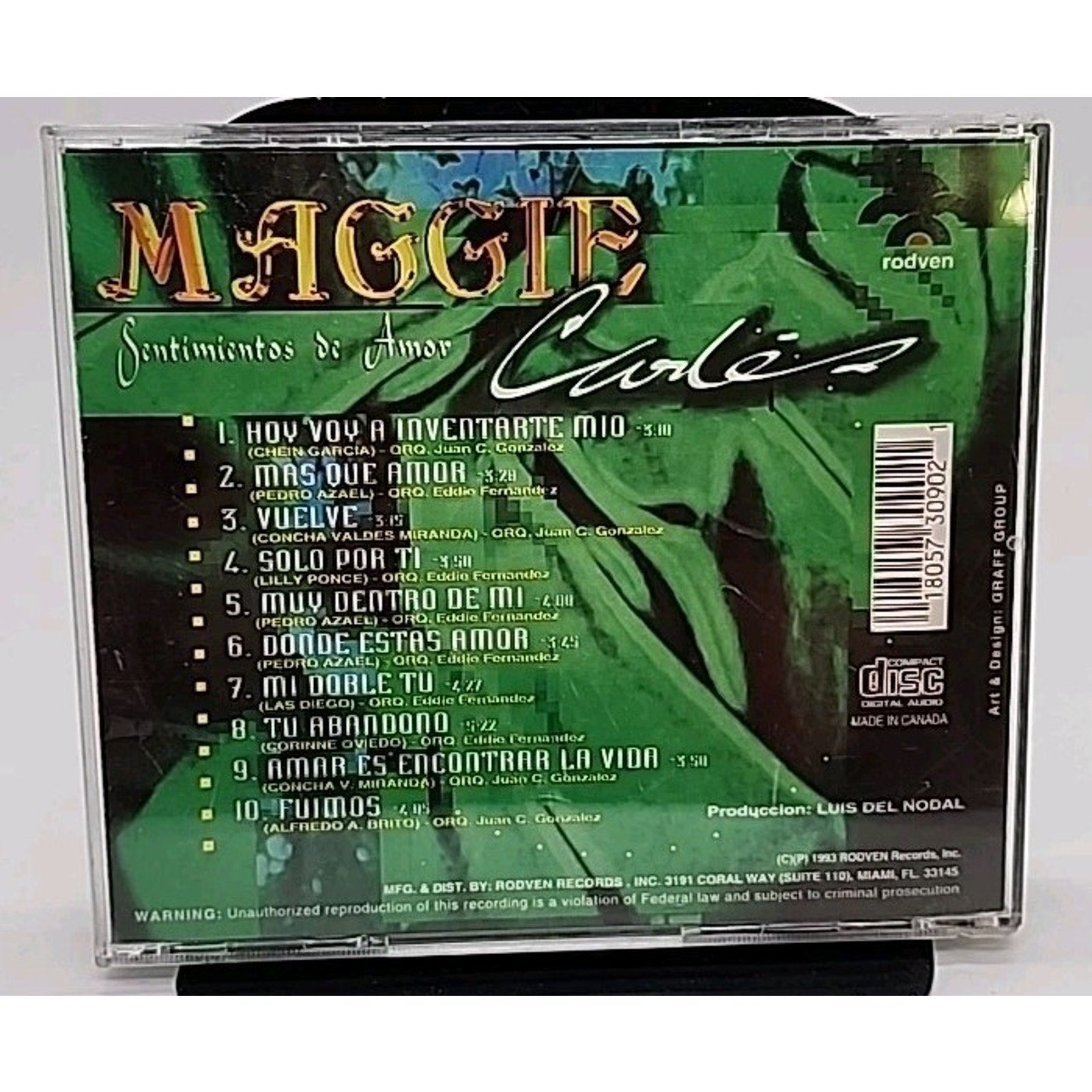 Sentimientos De Amor by Maggie Carles (CD, 1993)