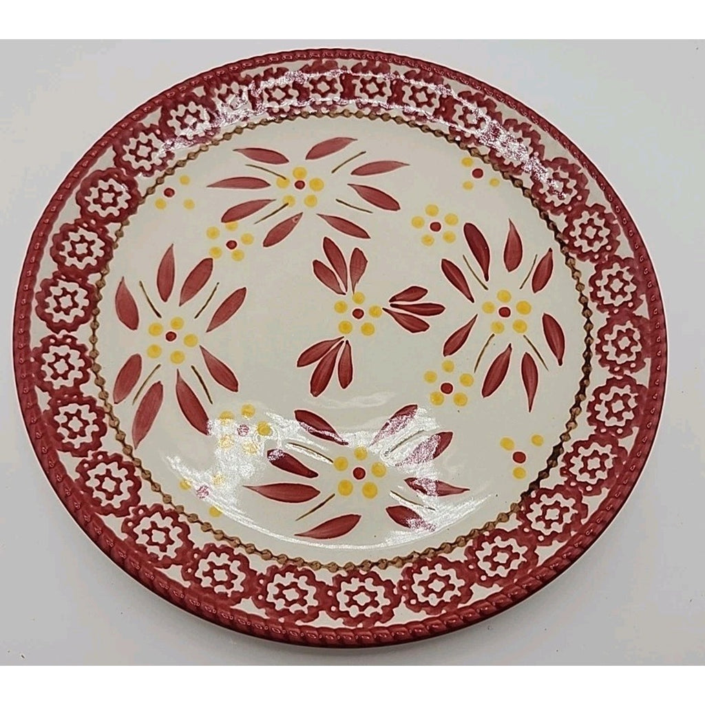 Temptations By Tara Old World Red Cranberry 8" Salad Plates Set of 4