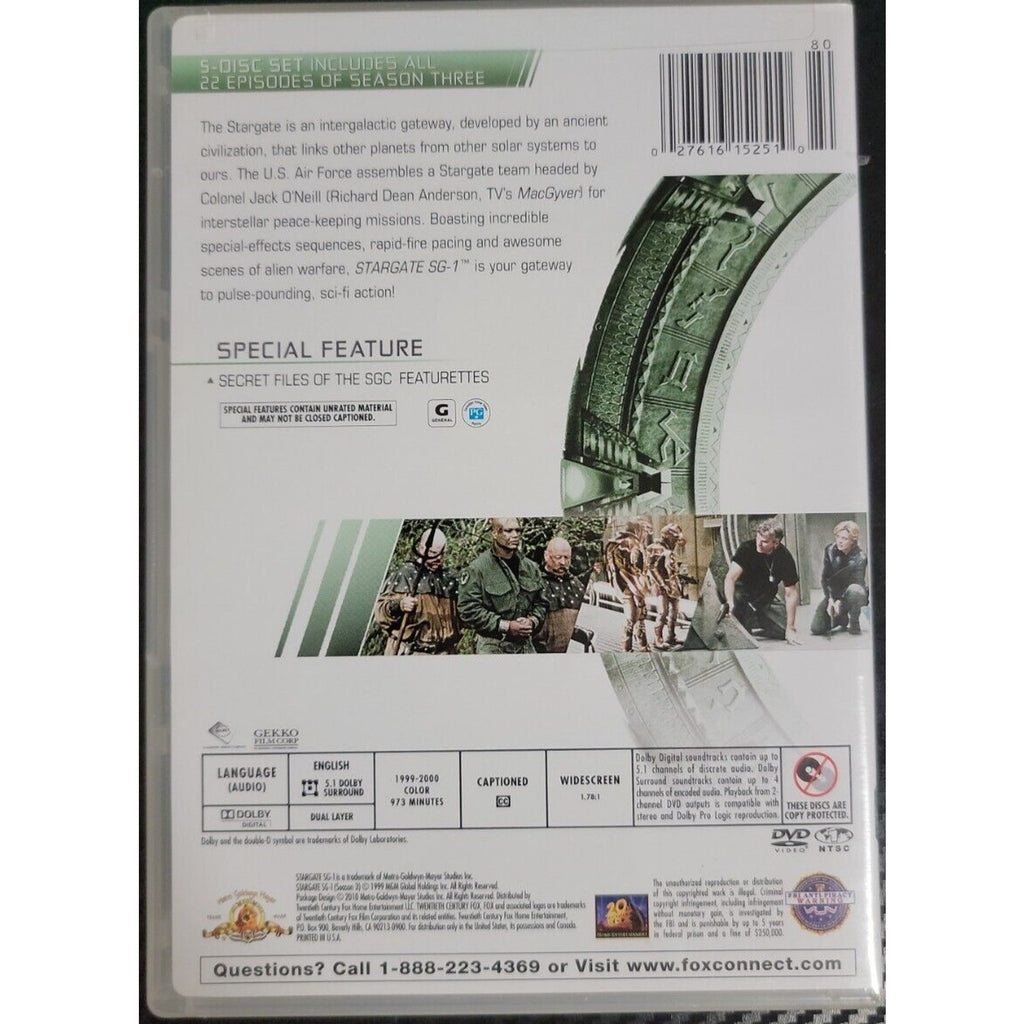 Stargate SG-1: Season 03 (DVD, 1999)