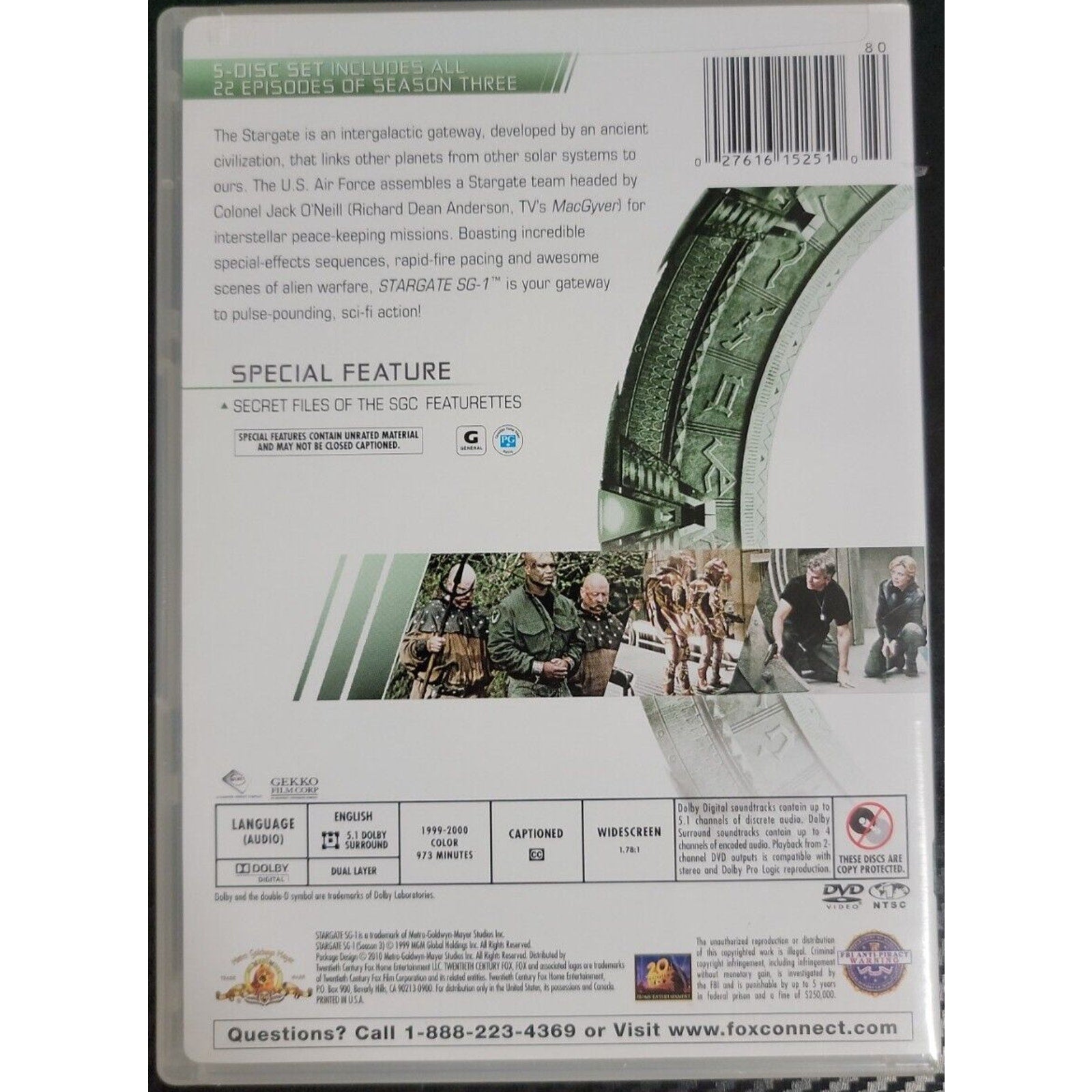 Stargate SG-1: Season 03 (DVD, 1999)