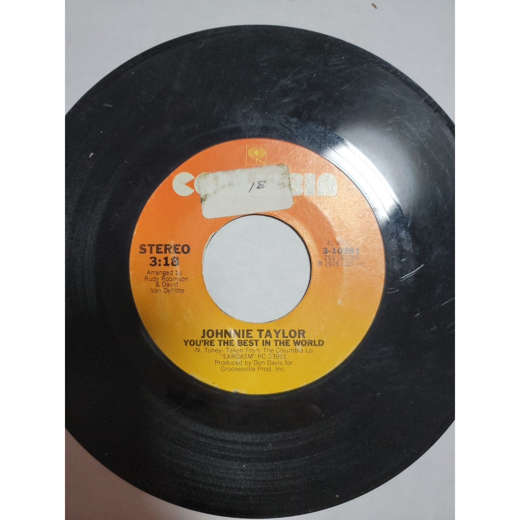 Johnnie Taylor Disco Lady/You're The Best In The World Record