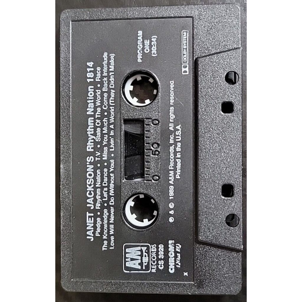 Rhythm Nation 1814 by Janet Jackson (Cassette, Aug-1989, A&M Records)