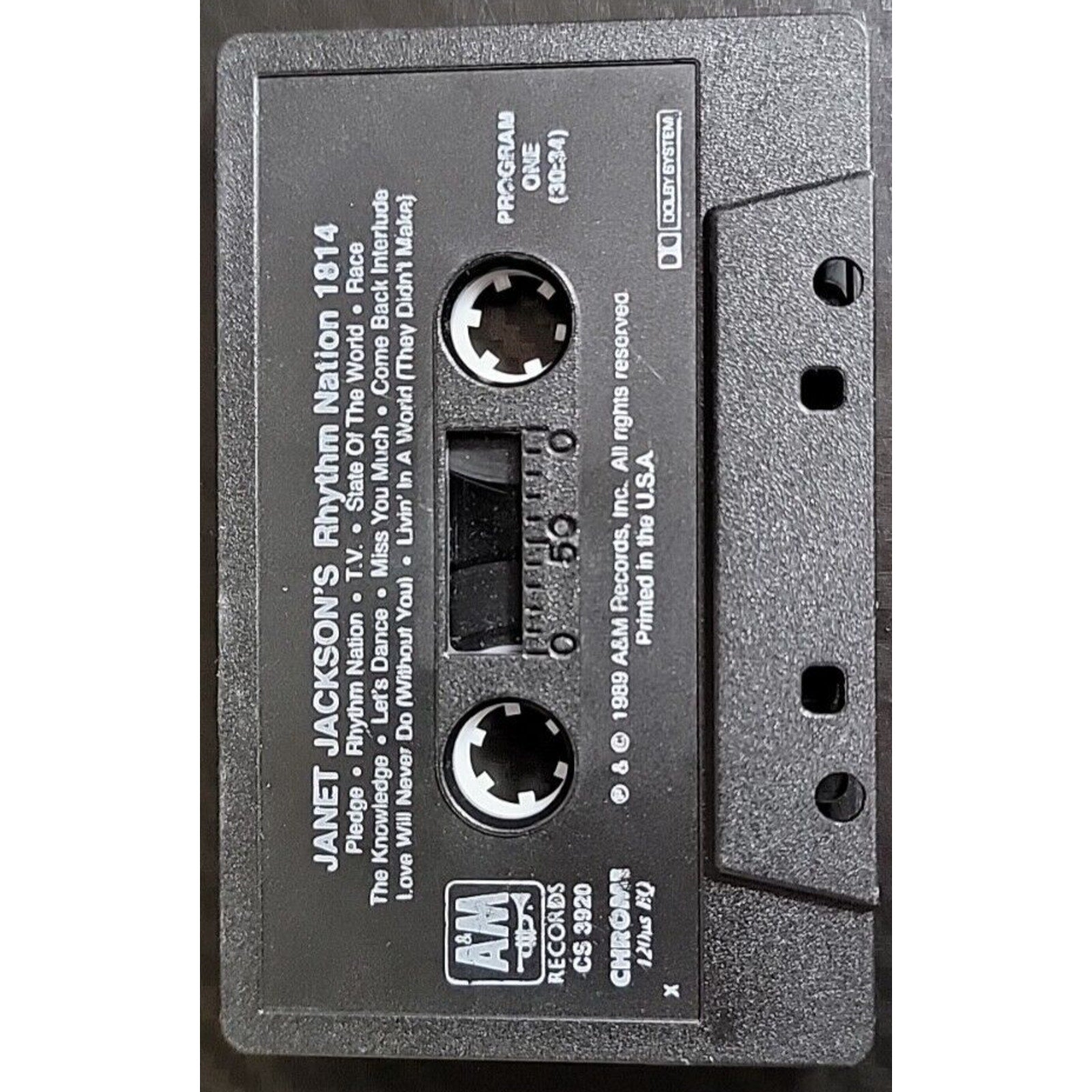 Rhythm Nation 1814 by Janet Jackson (Cassette, Aug-1989, A&M Records)
