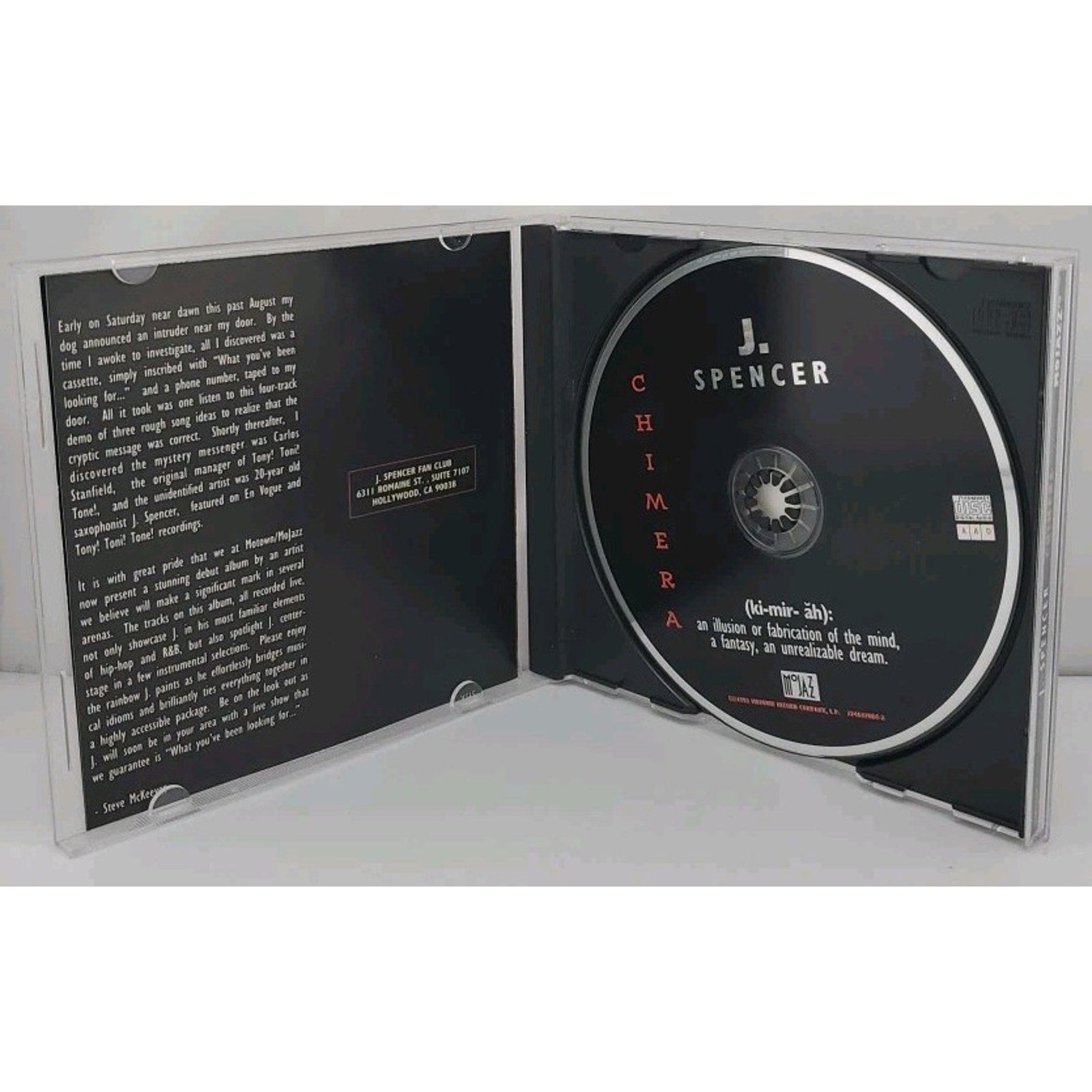 Chimera by J. Spencer (CD, 1993)