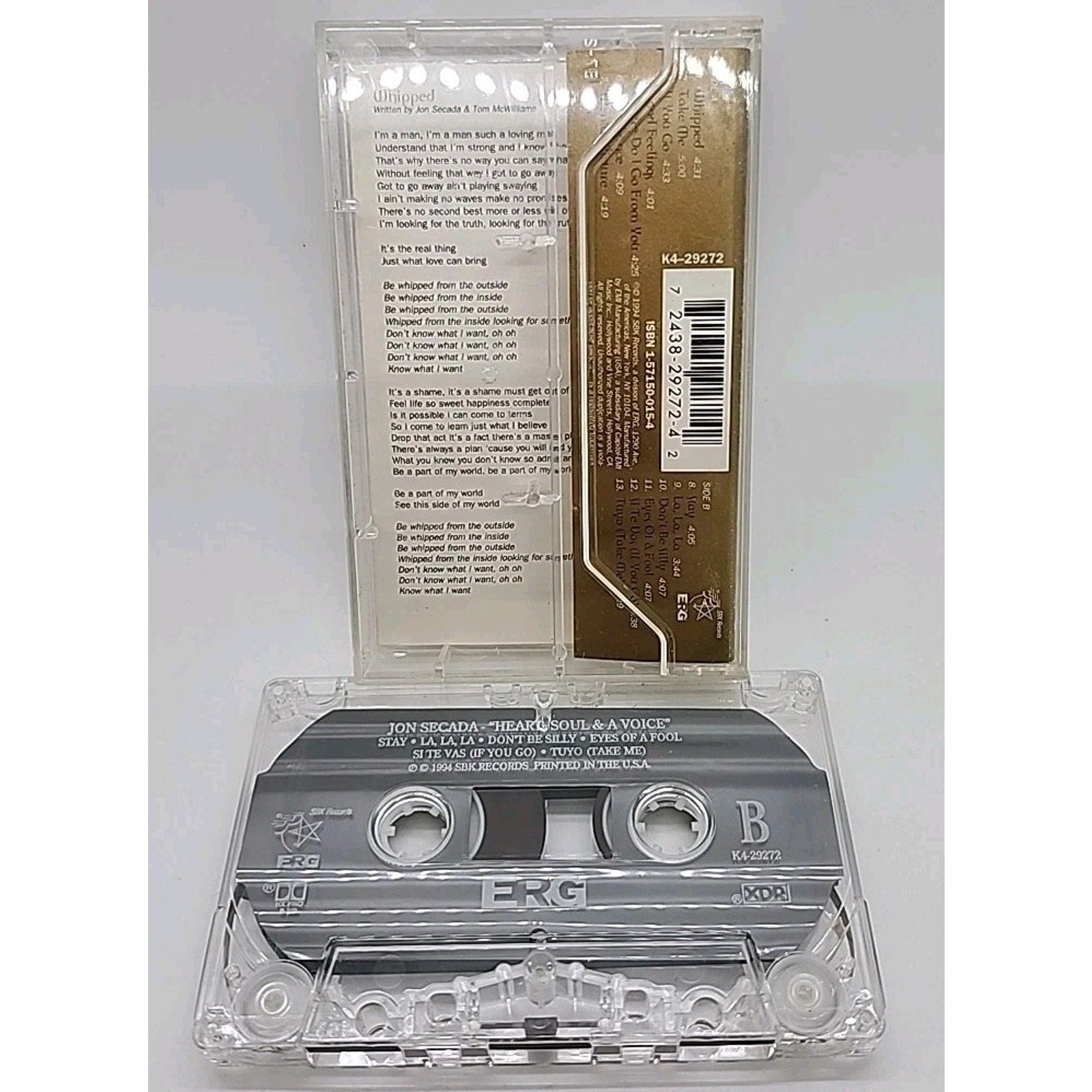 Heart, Soul & A Voice by Jon Secada (Cassette, May-1994, SBK Records)