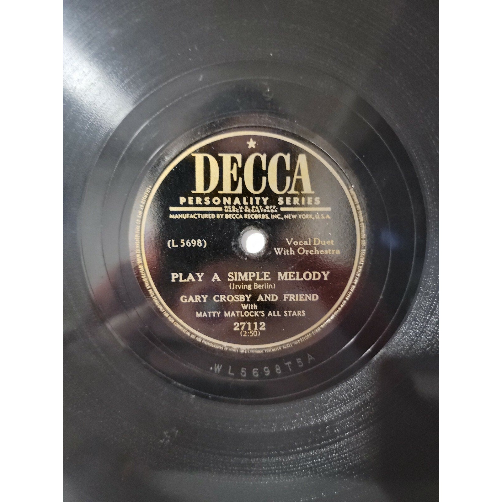 Gary Crosby - Sam's Song / Play A Simple Melody (Vinyl)