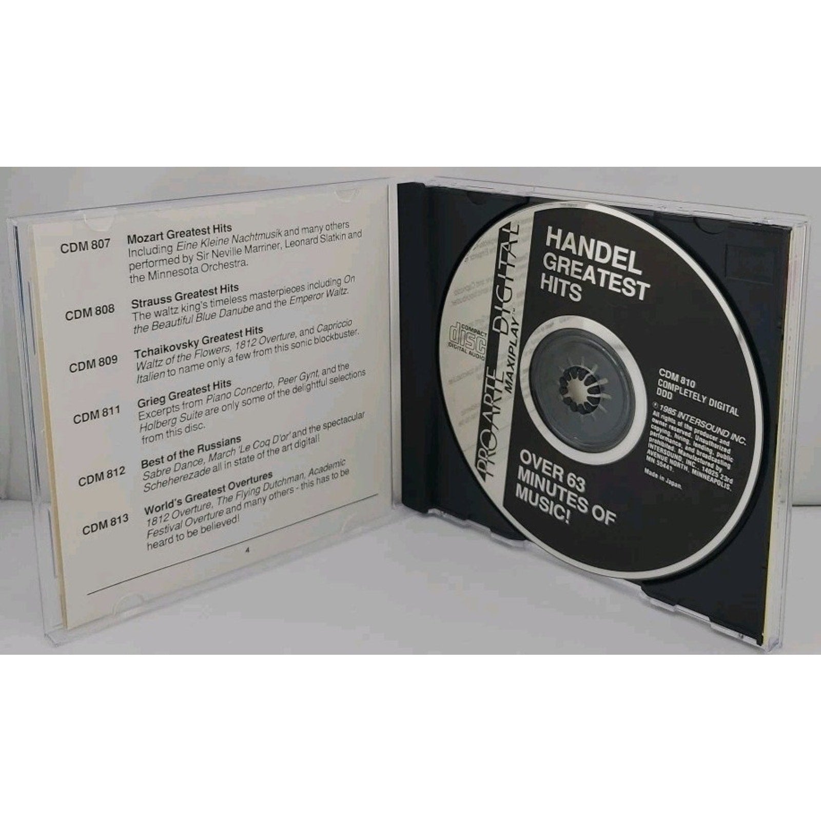 Handel Greatest Hits (CD, Pro-Arte Records)