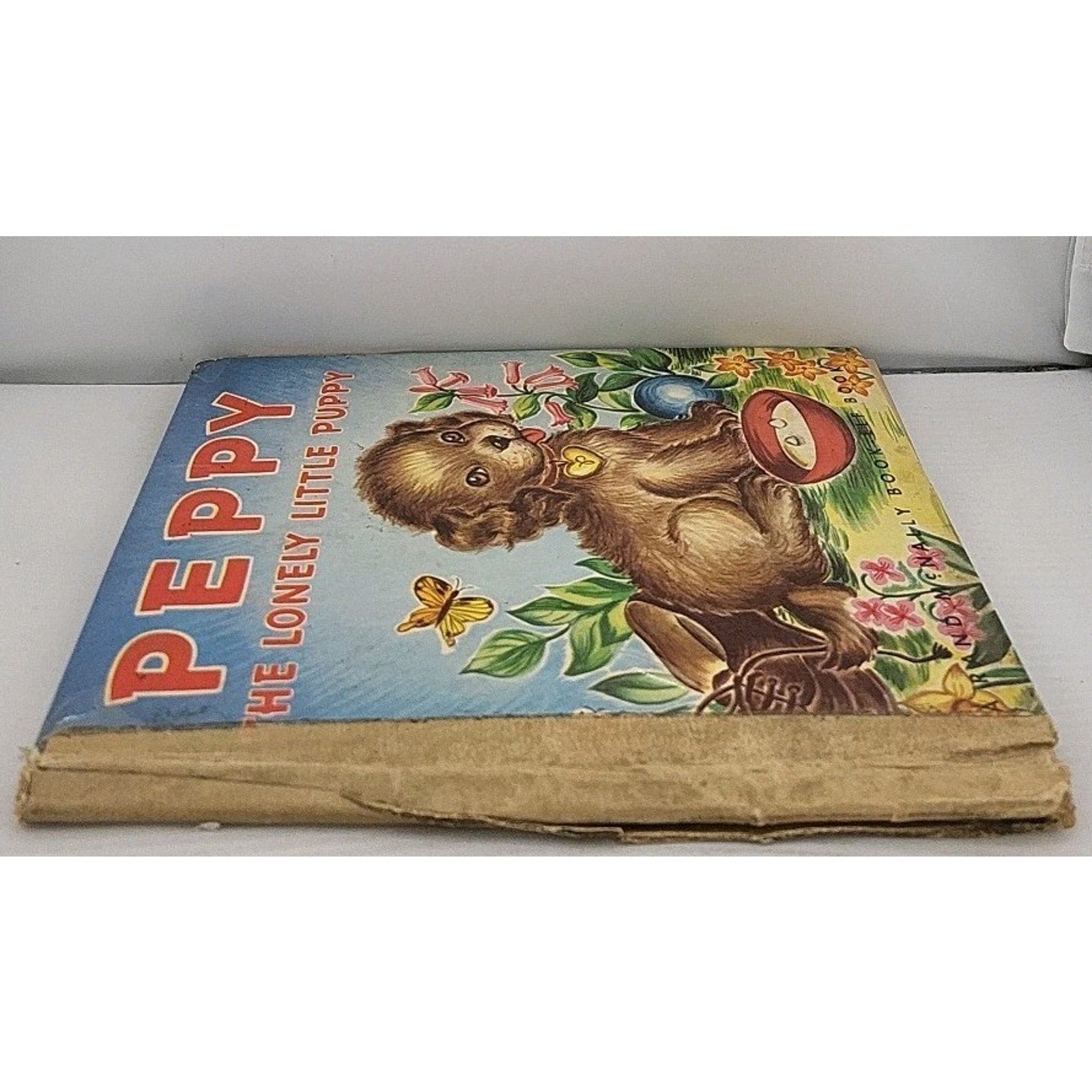 1948 Peppy The Lonely Little Puppy by Frieda Friedman, A Rand McNally Elf Book