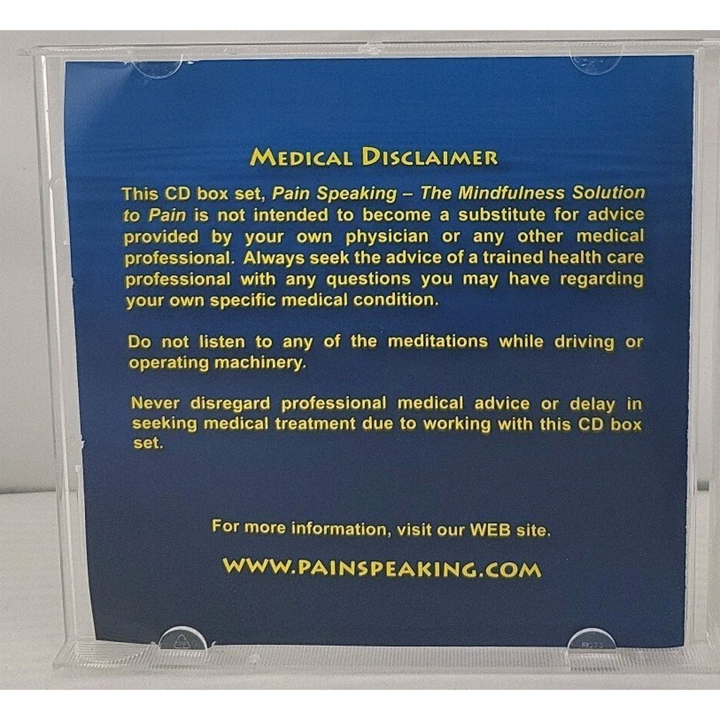 Pain Speaking Library Series Two: The Mindfulness Solution To Pain CD