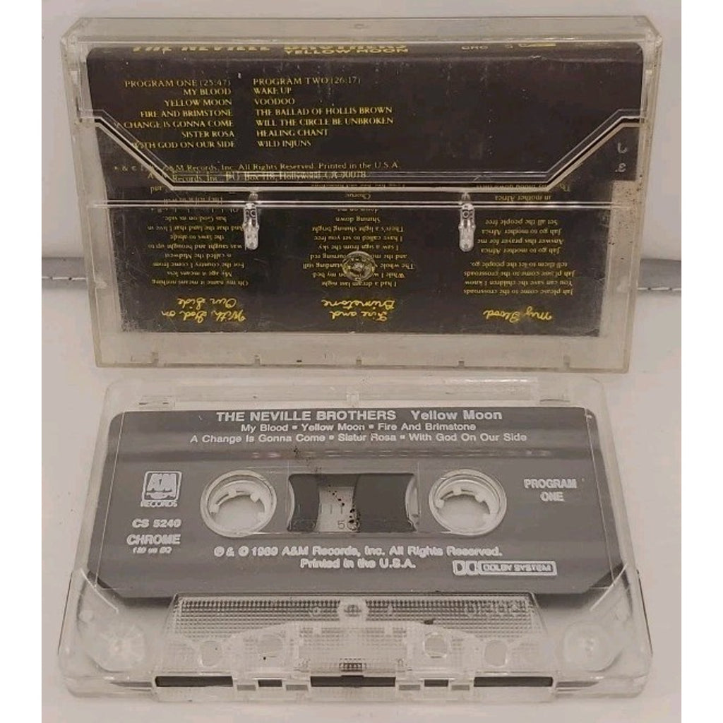 Yellow Moon by Neville Brothers (Cassette, Oct-1990, A&M Records)