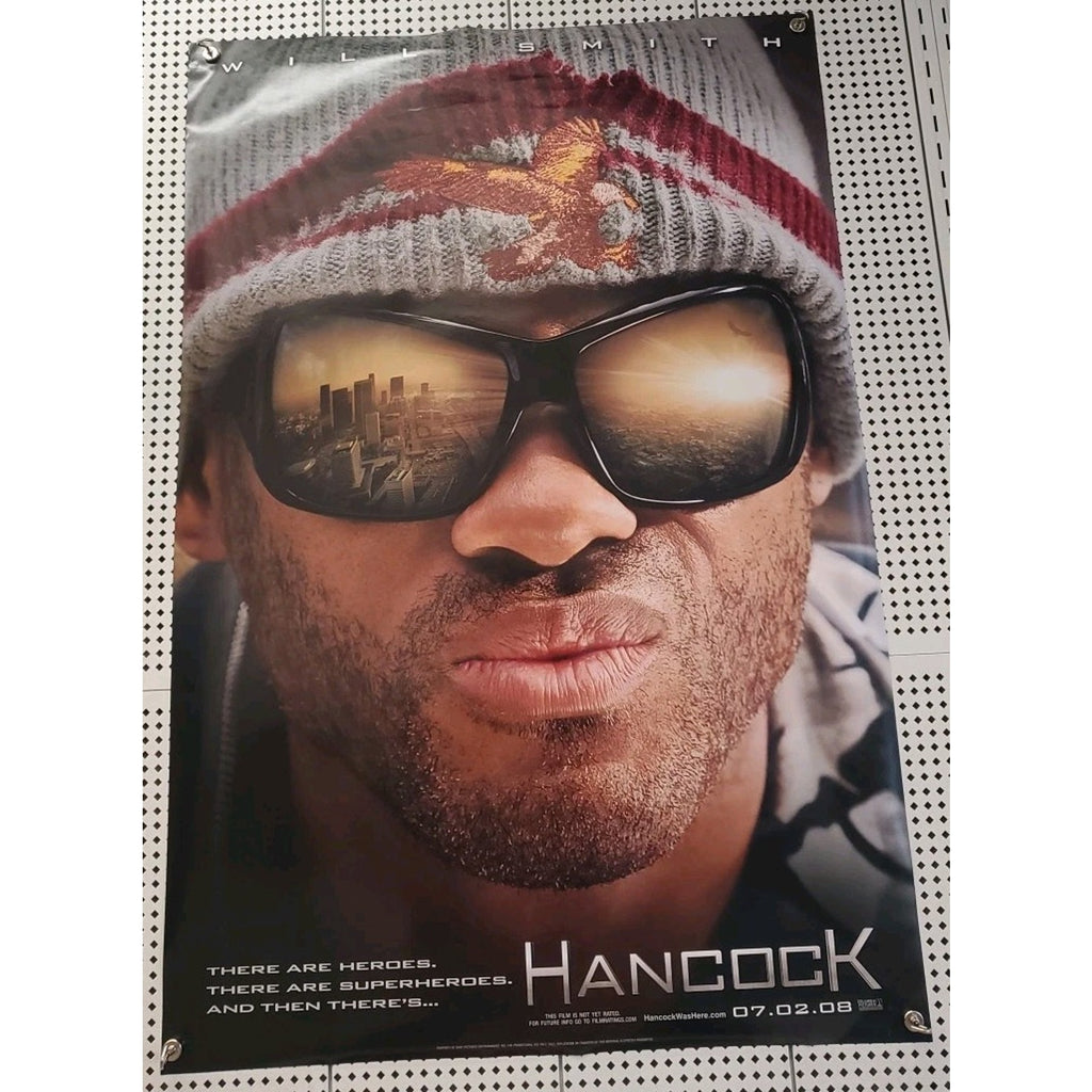 Hancock Movie Poster Original 27 X 40 2 Sided 1 Sheet