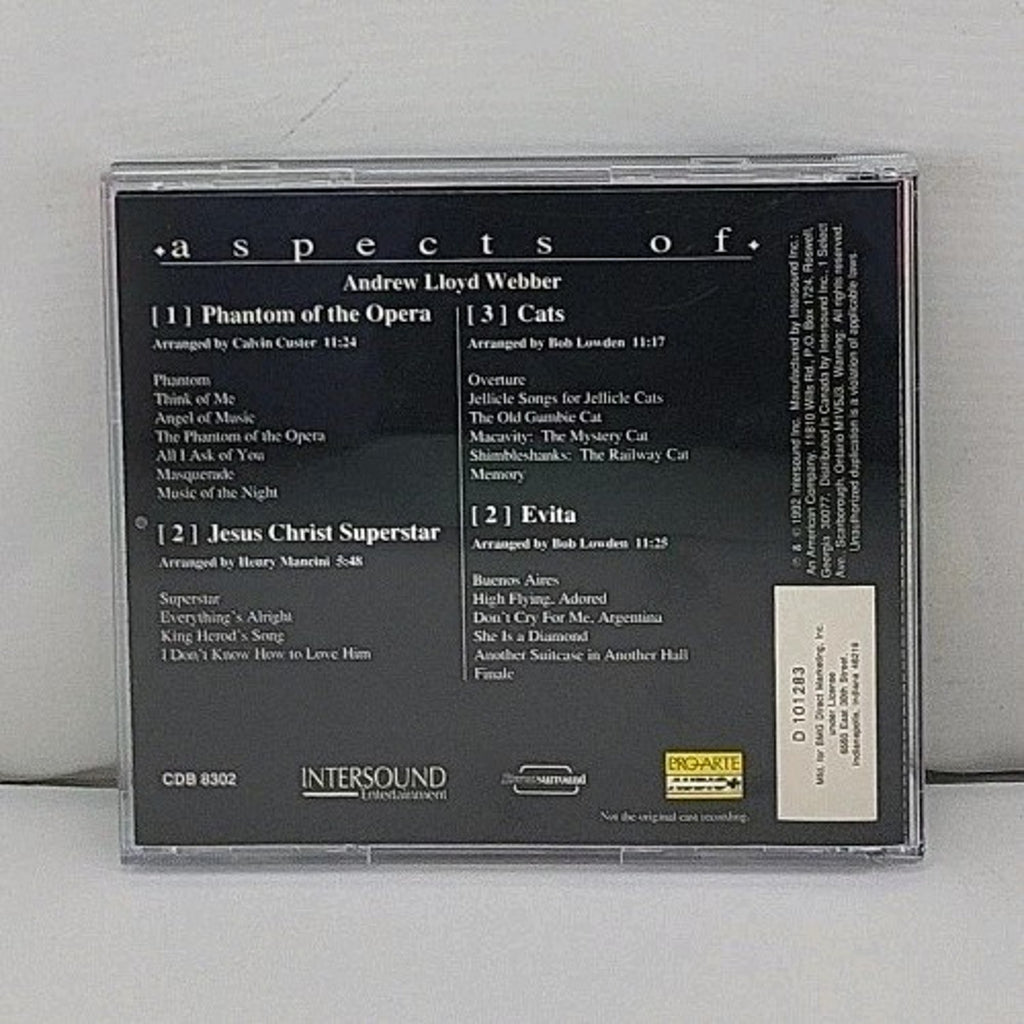 Aspects of Phantom of the Opera/Jesus Christ Superstar/Cats/Evita by Paul (CD)