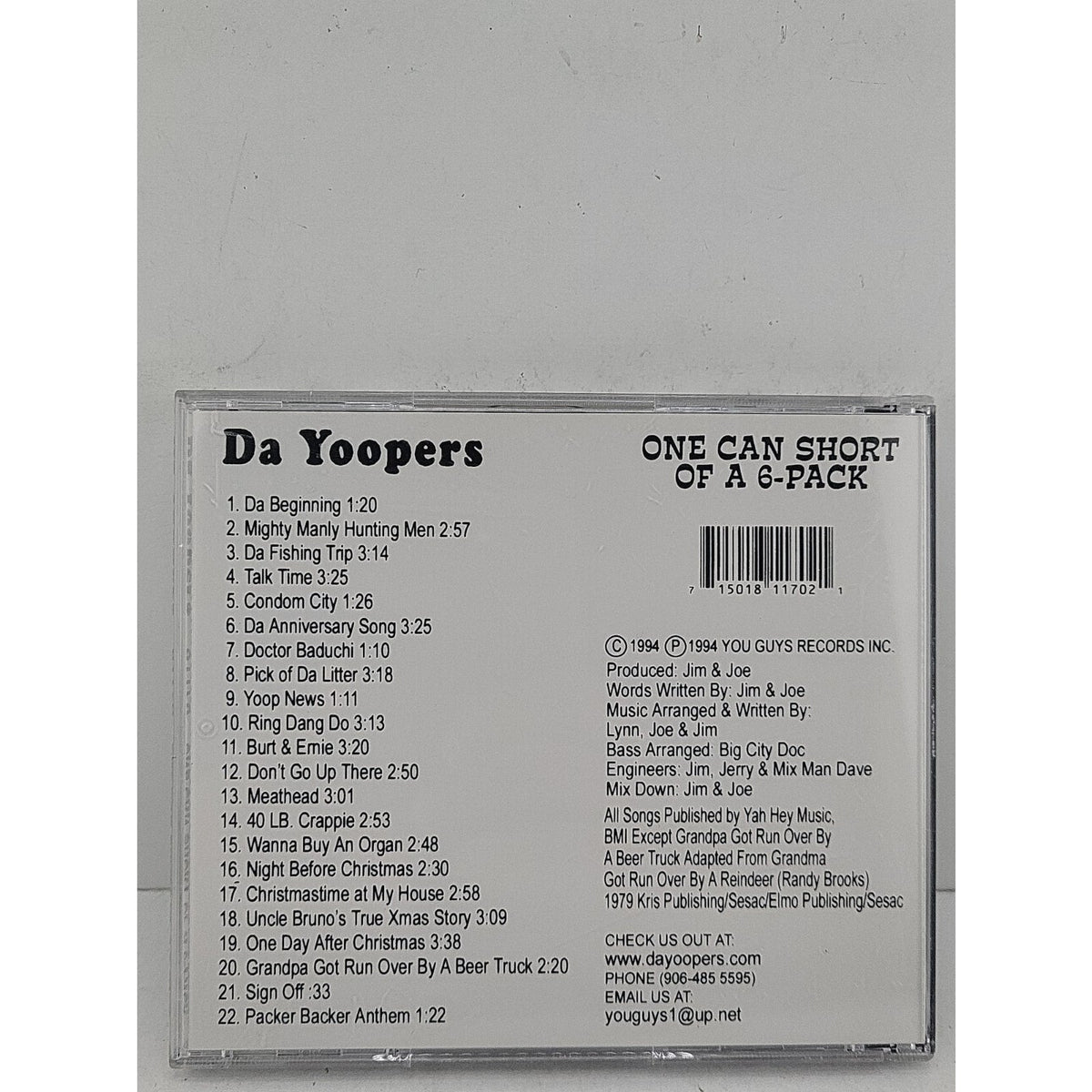 One Can Short of a 6 by Da Yoopers (CD, 1995)