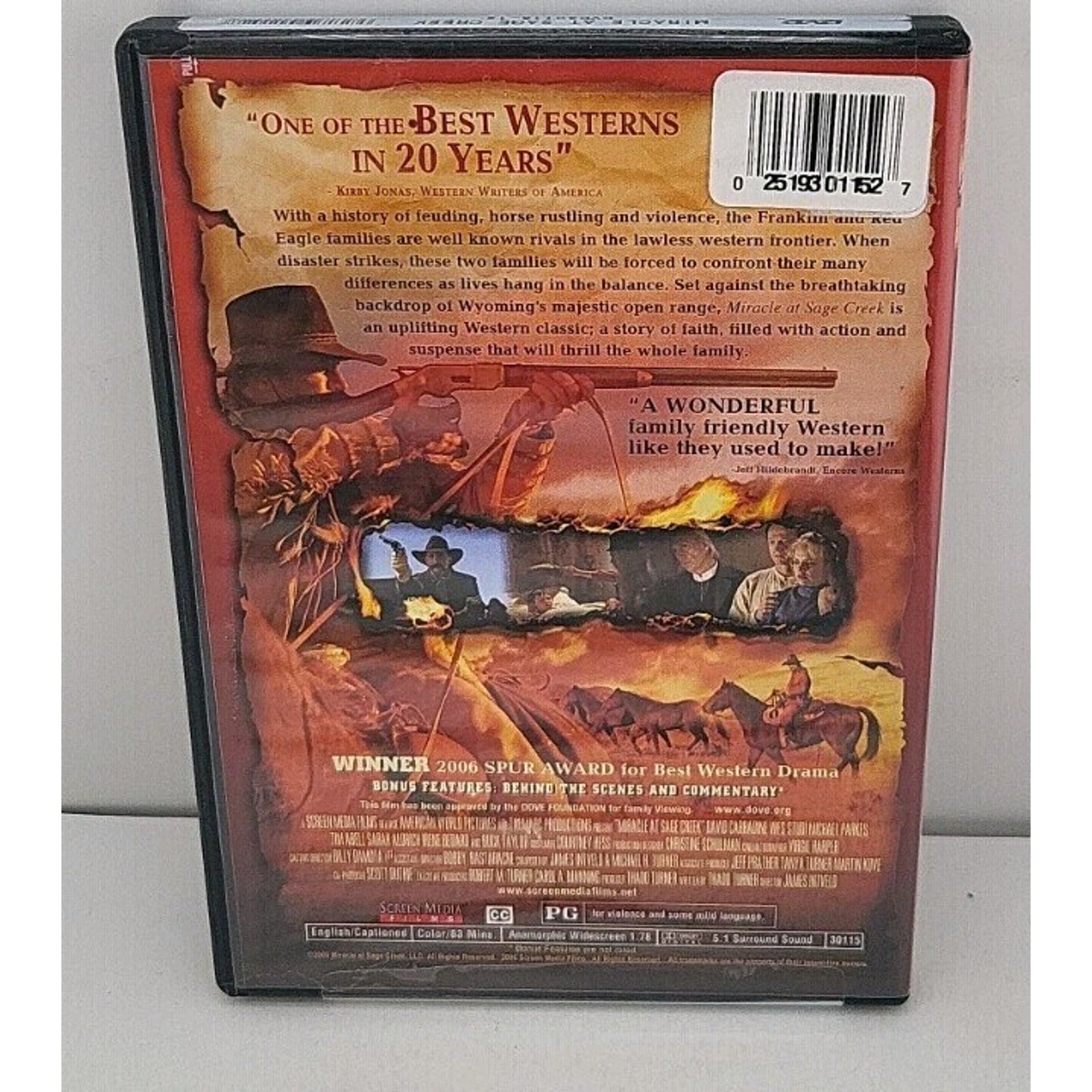 Miracle at Sage Creek (DVD, 2005)