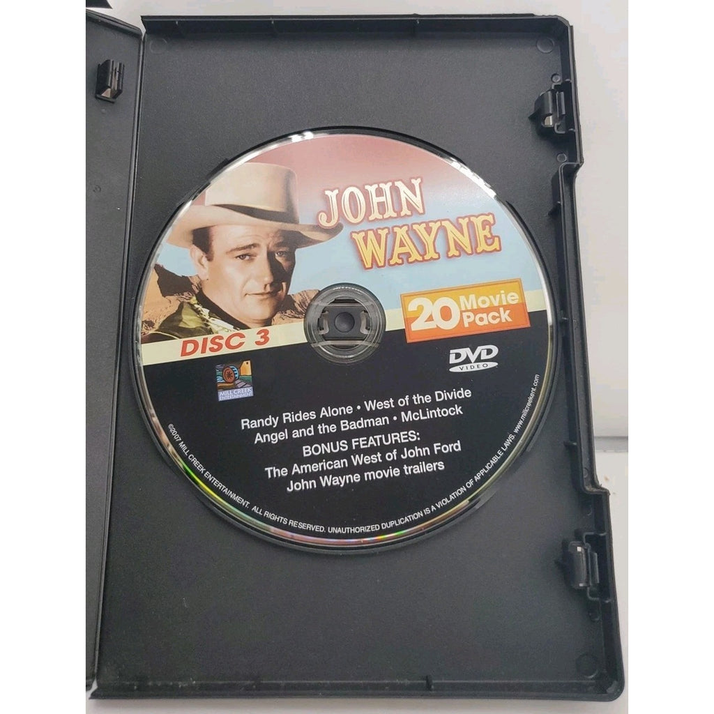 John Wayne 20 Movie Pack (3 Disc Pack) (DVD, 2005, 4-Disc Set)