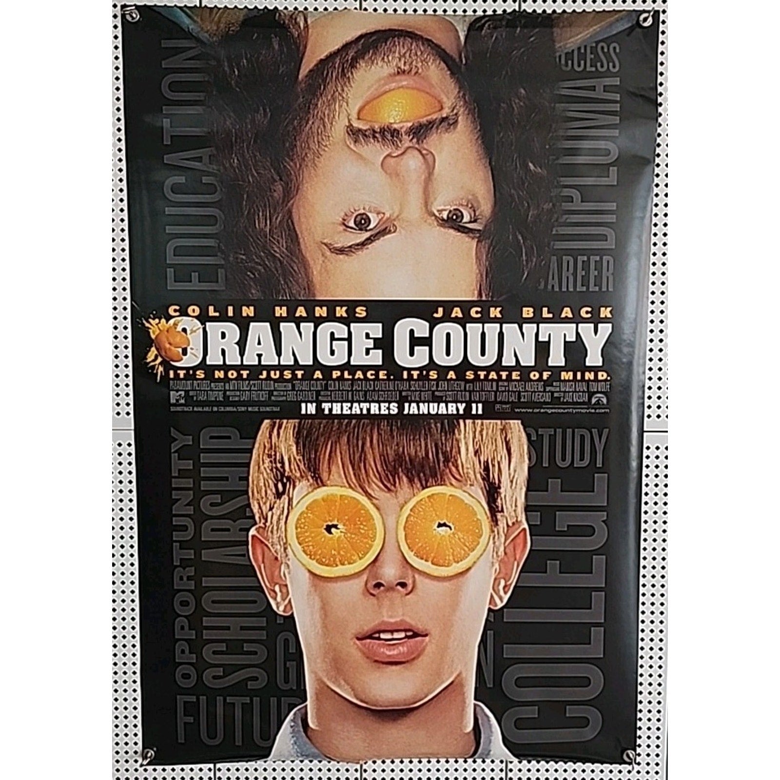 Orange County 27"x40" D/S Original Movie Poster One Sheet Jack Black 2002