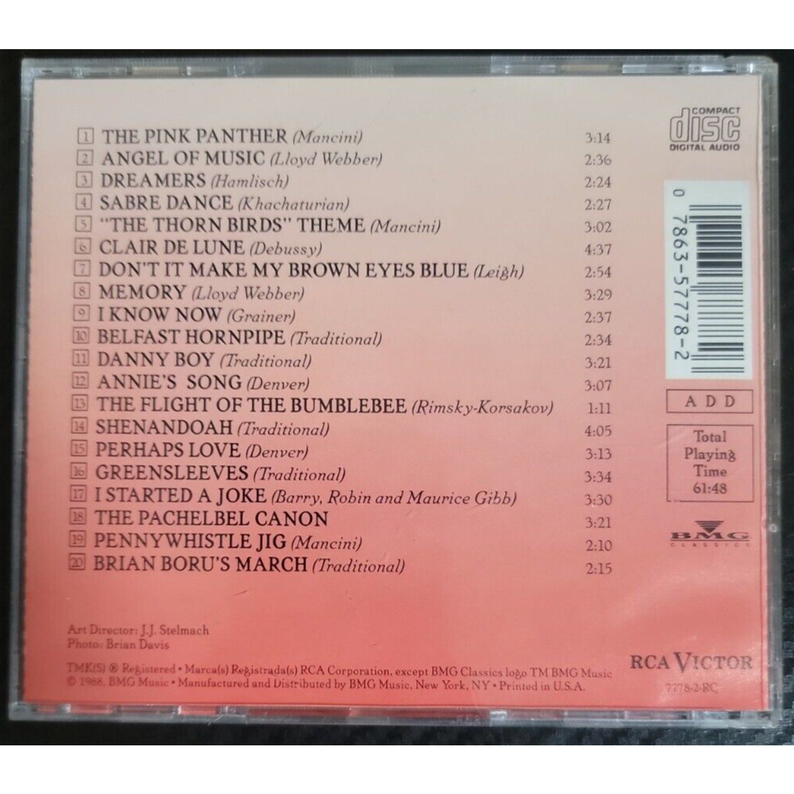 Andrew Lloyd Webber, Aram Khatchaturian, : James Galway - Greatest Hits CD