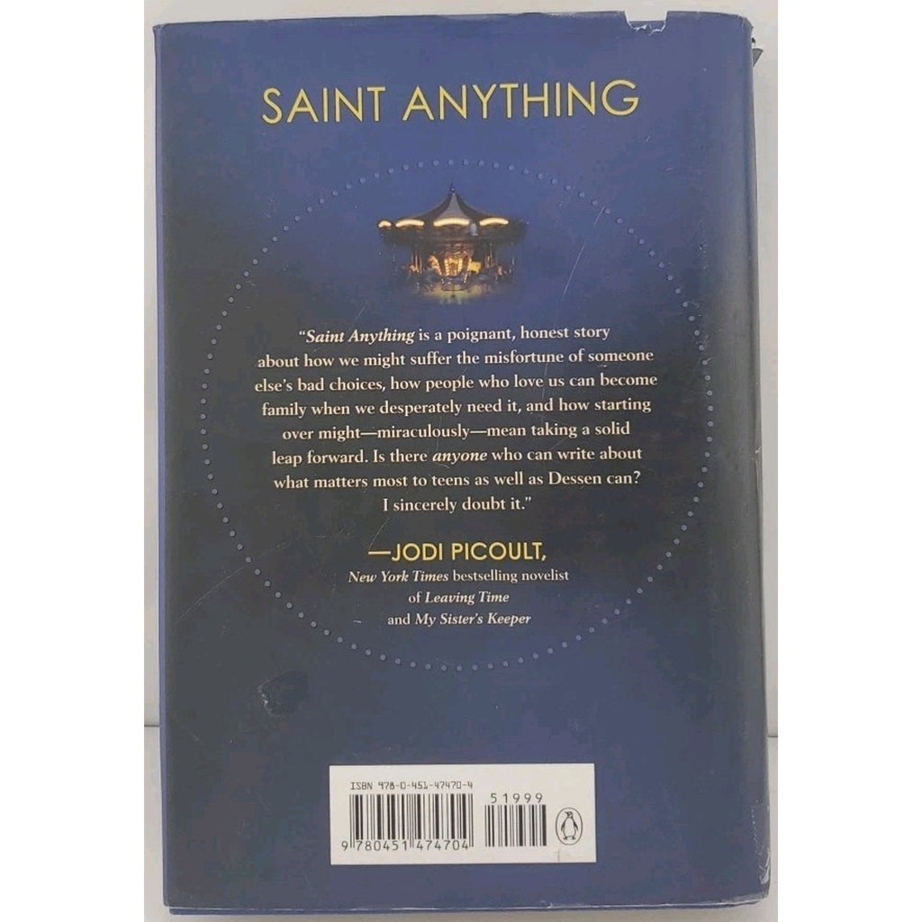 Saint Anything by Sarah Dessen (2015, Hardcover)