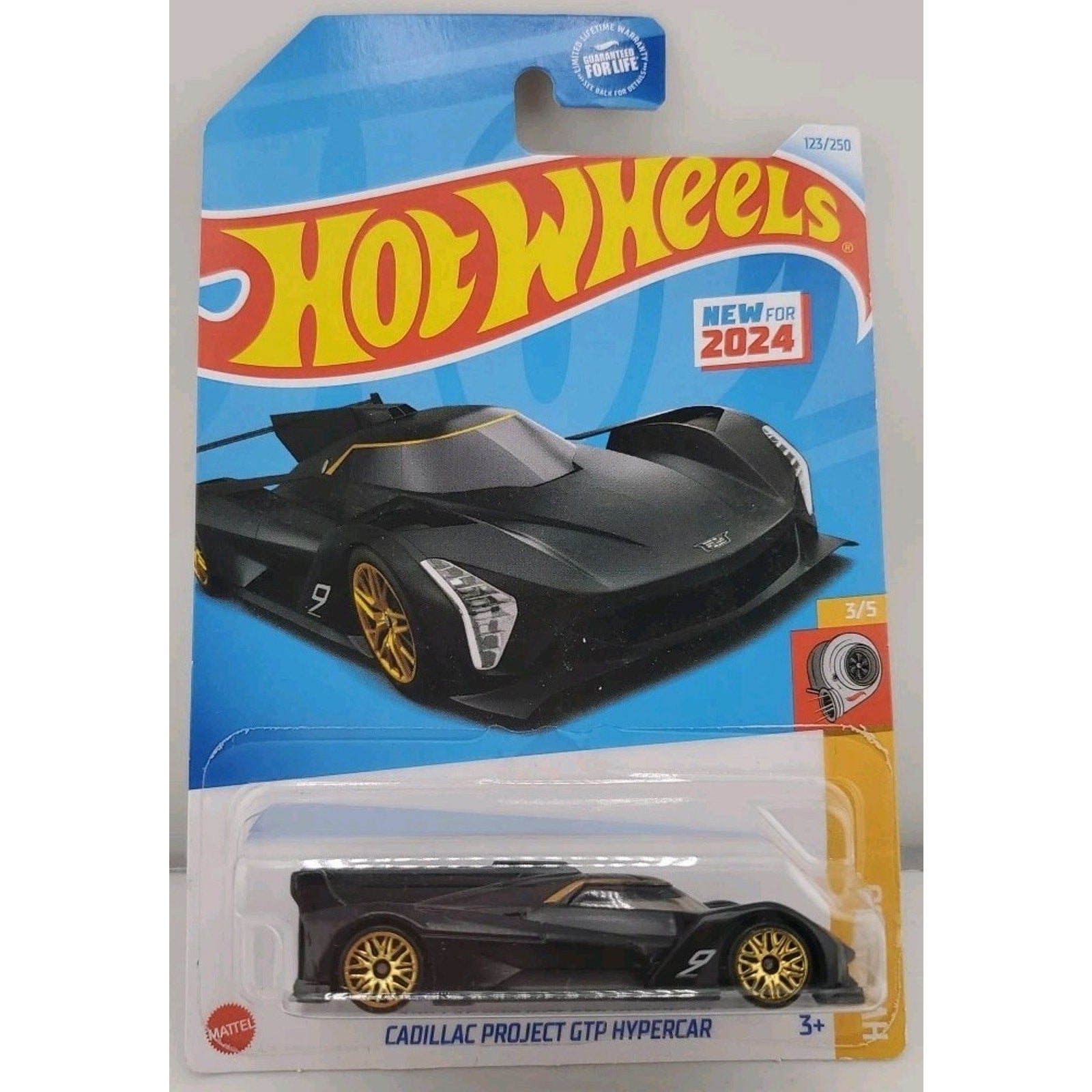 2024 Hot Wheels - Cadillac Project GTP Hypercar - Black - HW Turbo 3/5