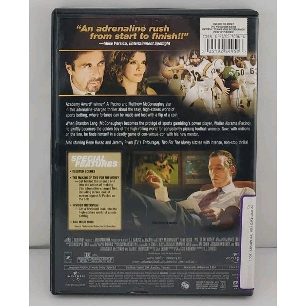 Two for the Money (DVD, 2005)