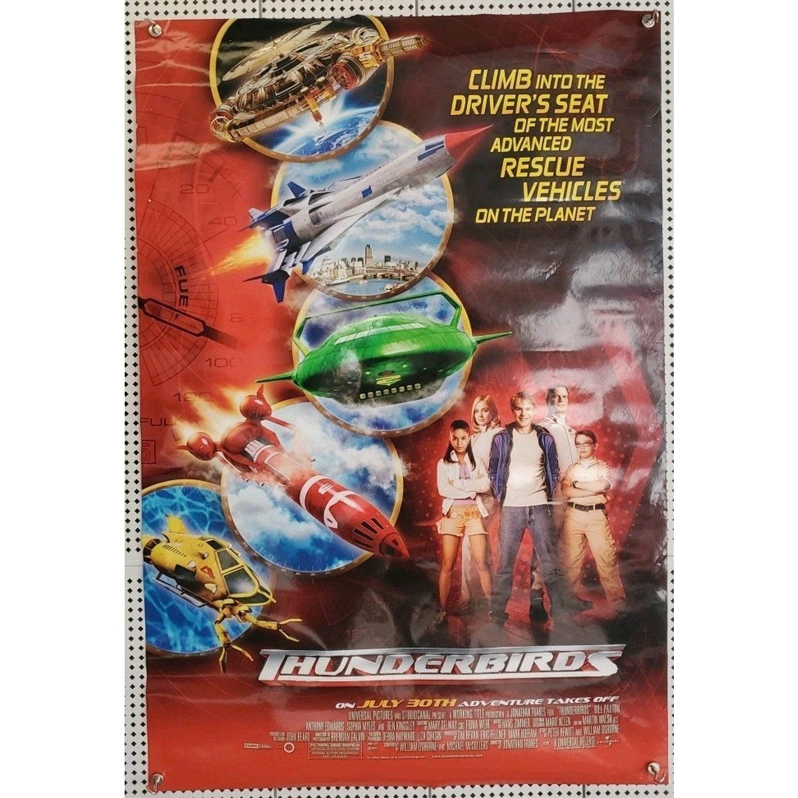 Thunderbirds - 27"x40" D/S Original Movie Poster One Sheet Bill Paxton 2004