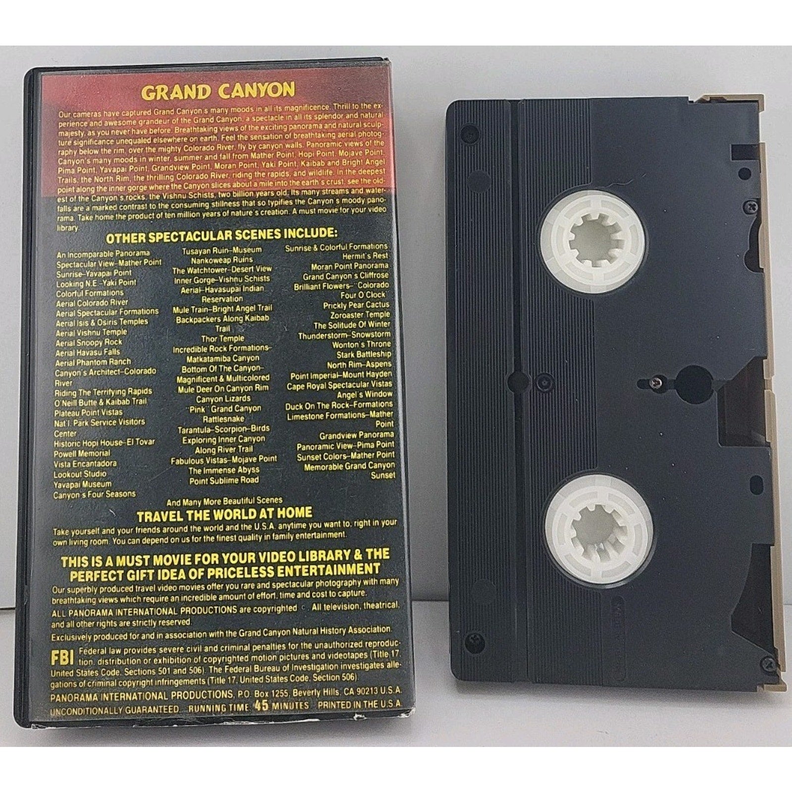 Telly Savalas Narrates Grand Canyon A Journey Into Discovery VHS