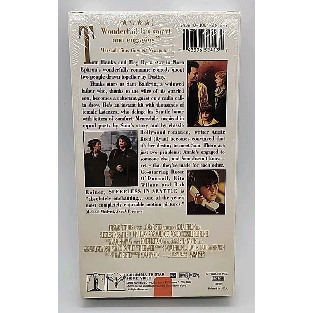 Sleepless in Seattle (VHS, 1993) *Brand New*