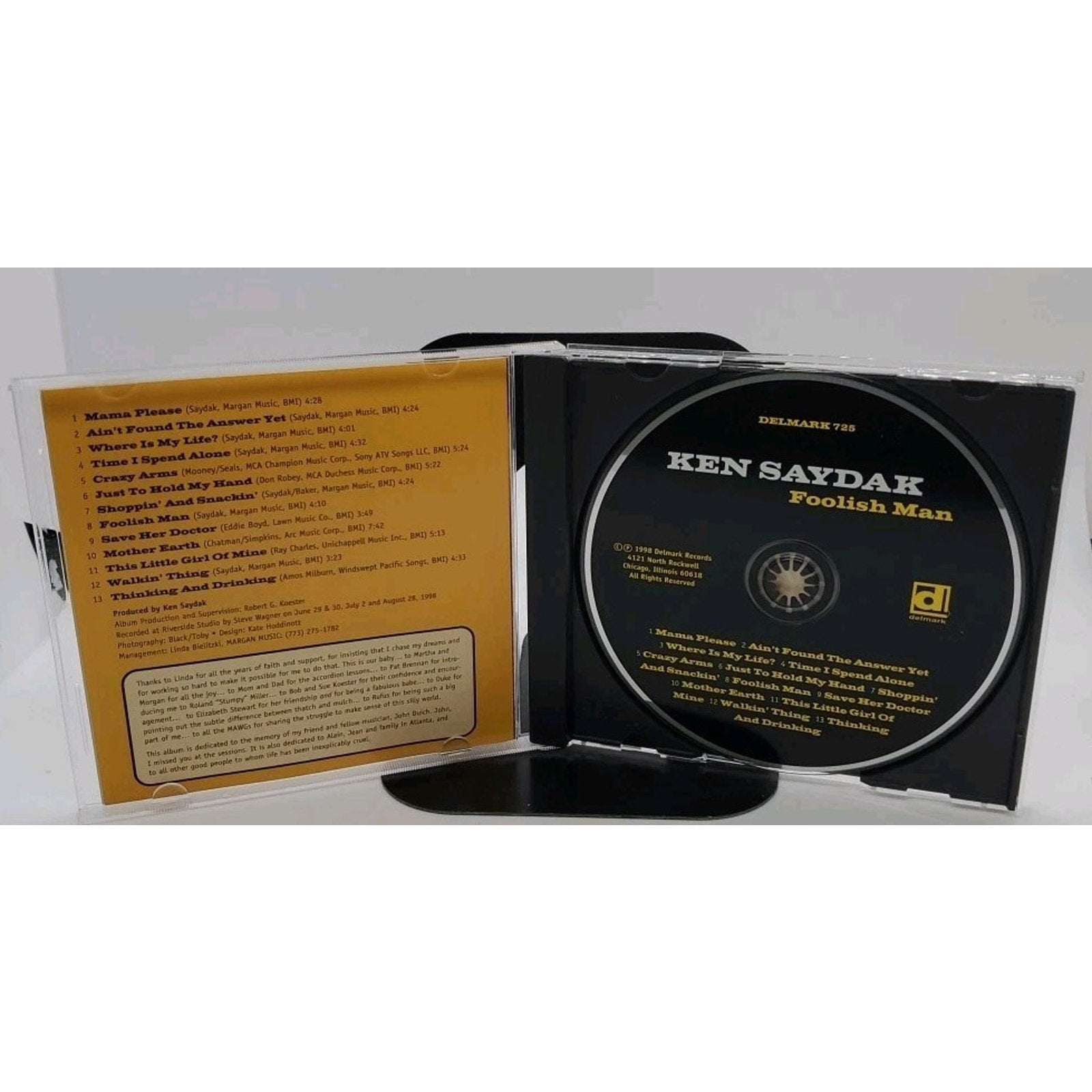 Foolish Man by Saydak, Ken (CD, 1999)