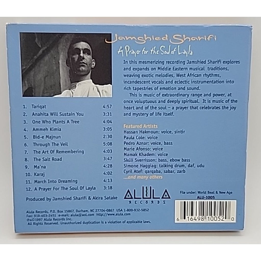 Prayer for the Soul of Layla by Jamshied Sharifi (CD, 1997)