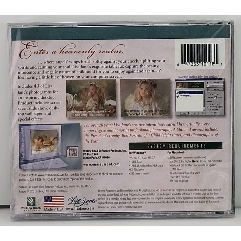 Lisa Jones Angels Inspirational Screen Art CD ROM *Brand New*
