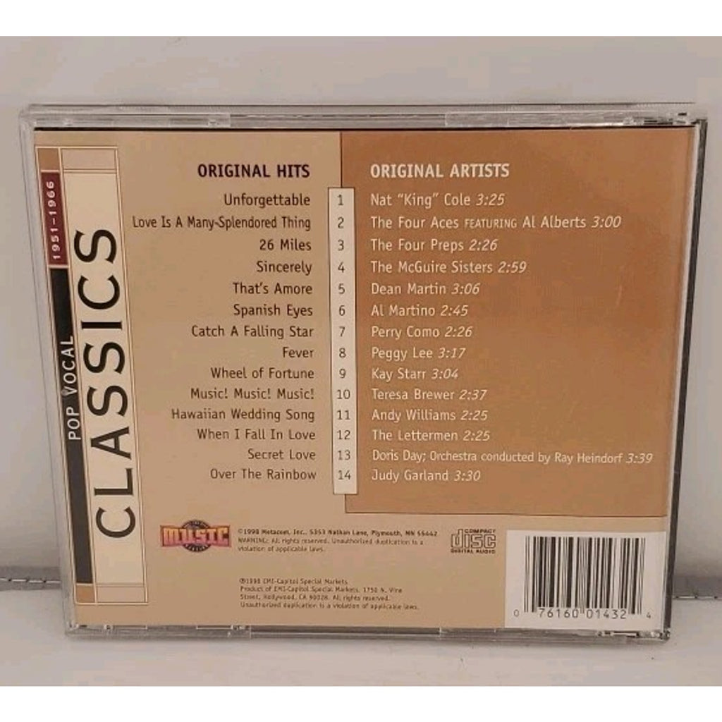 Pop Vocal Classics 1951-1966 (CD)
