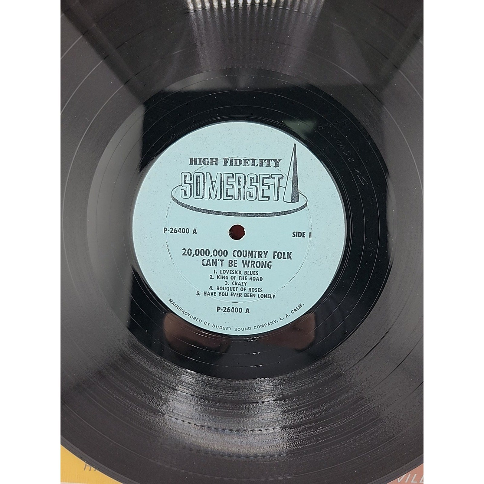 20,000,000 Country Folk Can't Be Wrong Various Artists LP Vinyl Record Album