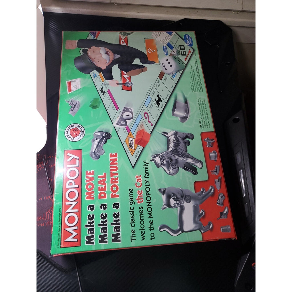 Monopoly Board Game Classic WELCOME THE CAT Token 2014 *New* Factory Sealed